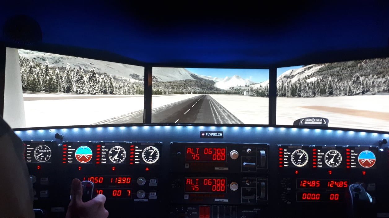 FLYFSX - Flugsimulator - Flight Simulator -  Rüchligweg 55 - 4125 Riehen - Basel - Baden - Aarau - Zürich - Schweiz - Lörrach - Freiburg - Deutschland. 