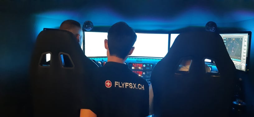 FLYFSX - Flugsimulator - Flight Simulator -  Rüchligweg 55 - 4125 Riehen - Basel - Baden - Aarau - Zürich - Schweiz - Lörrach - Freiburg - Deutschland. 