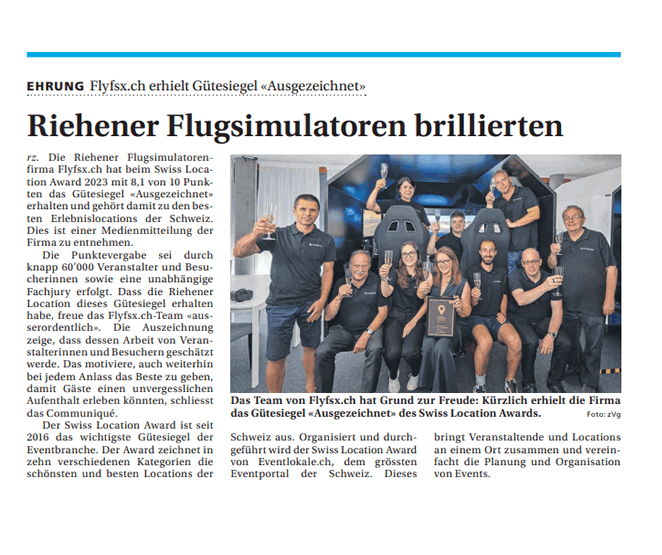 FLYFSX - Flugsimulator - Flight Simulator -  Rüchligweg 55 - 4125 Riehen - Basel - Baden - Aarau - Zürich - Schweiz - Lörrach - Freiburg - Deutschland. 